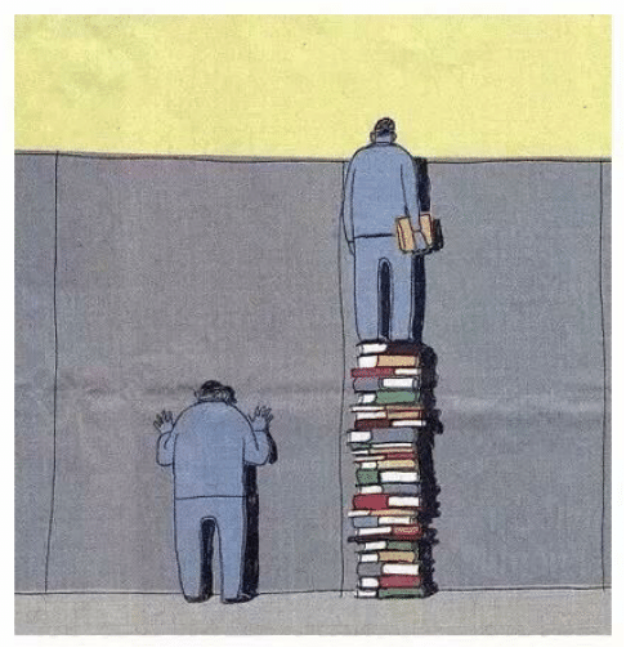 Books give you a better perspective