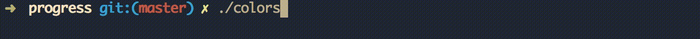 Colored Progress Bar