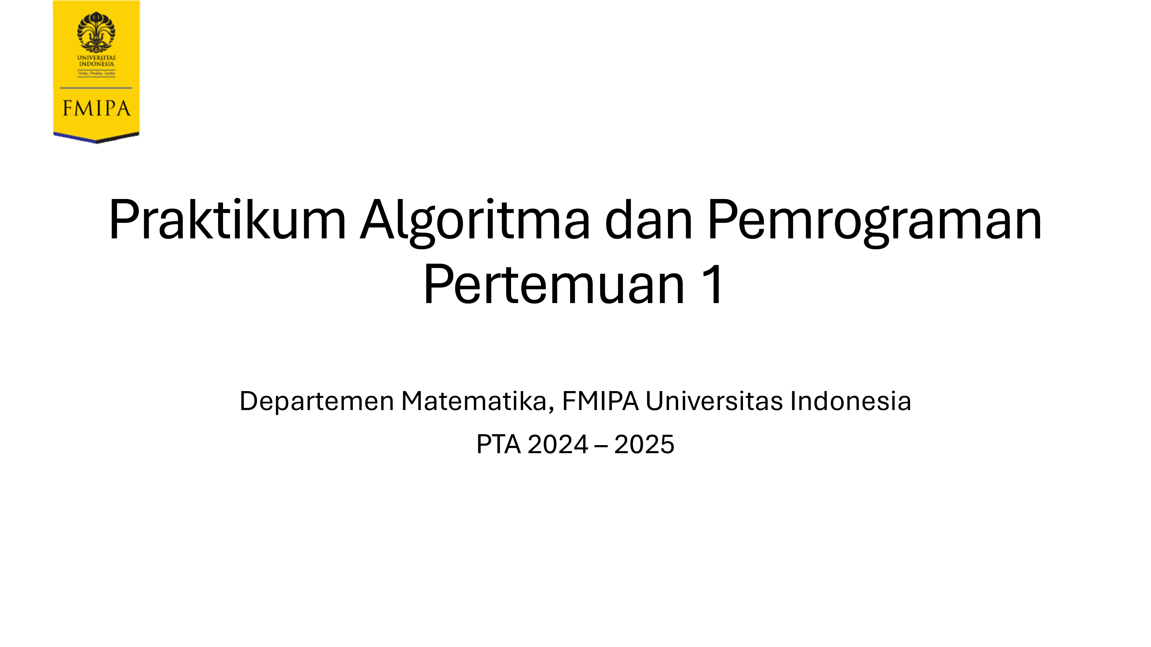 (Pertemuan 01.1) Pendahuluan Python, Instalasi – Lab Matematika UI