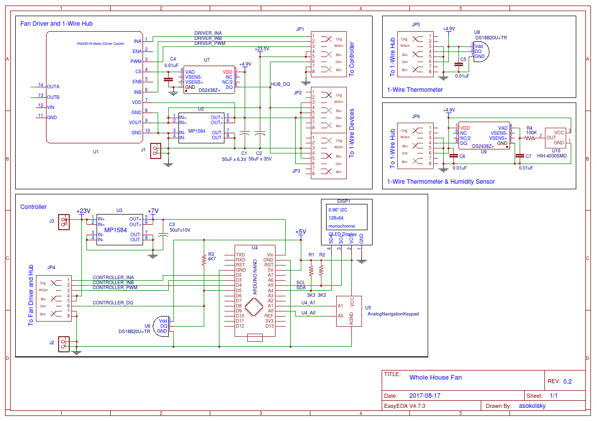 GitHub - asokolsky/WholeHouseFan: Arduino controller for a whole house ...
