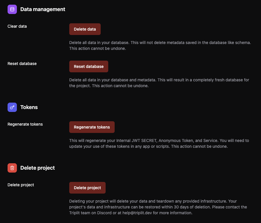Triplit Console &mdash; data management view for a collection