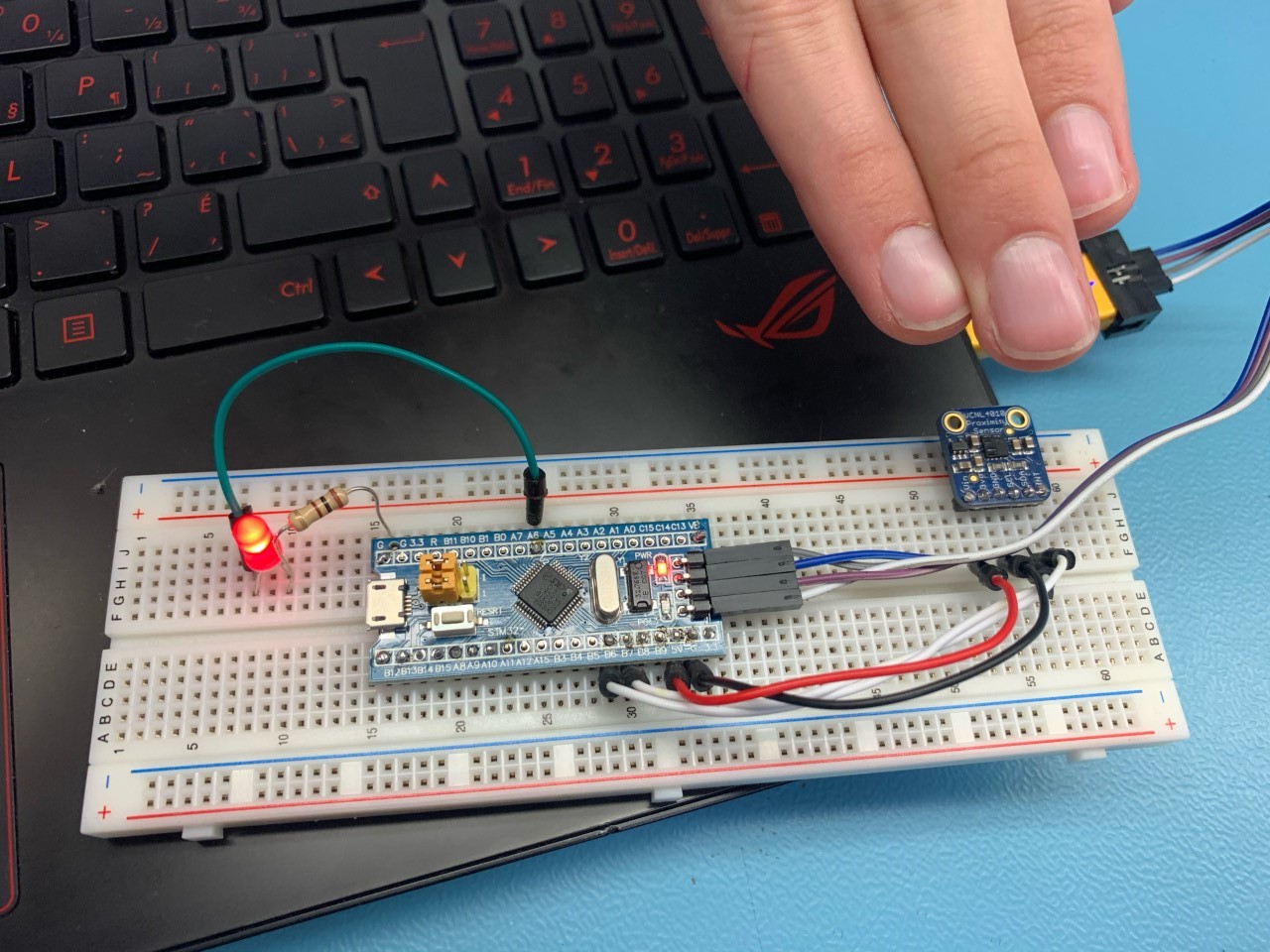 Image of breadboard On