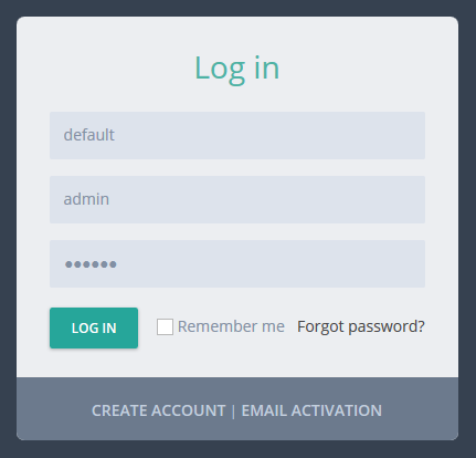 ASP.NET Zero Login page