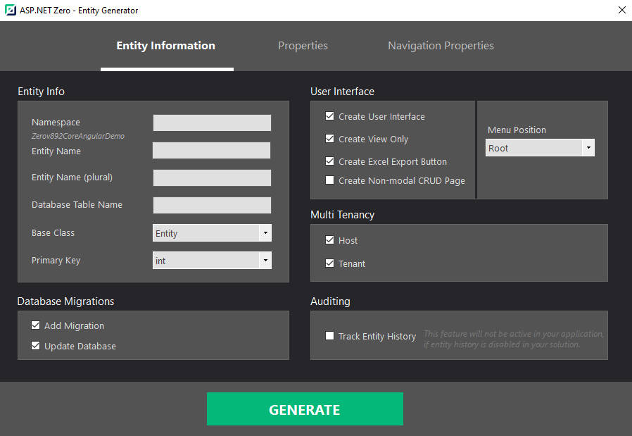 Development Guide Rad Tool Asp Net Zero Documentation