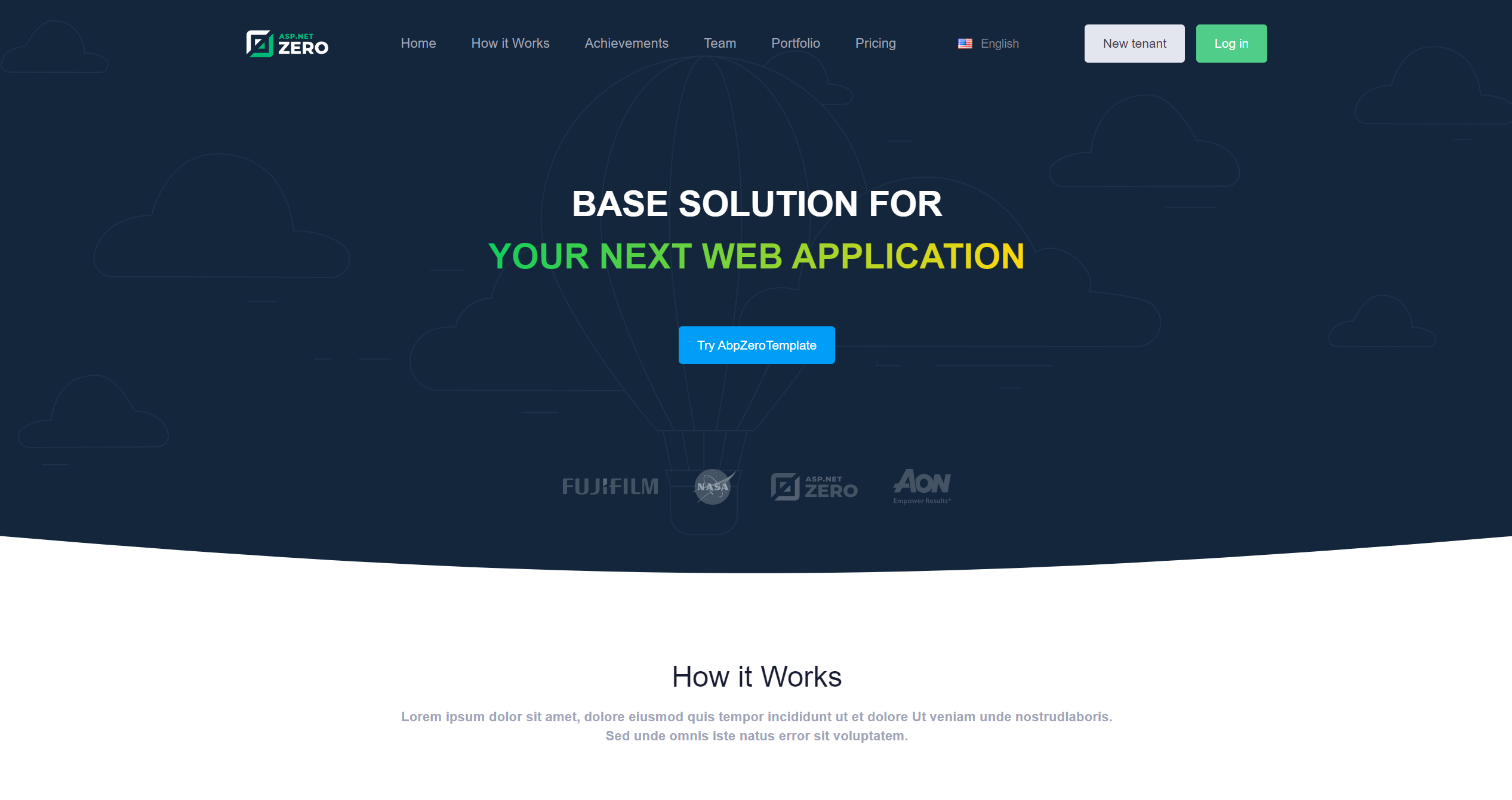 Frontend home page