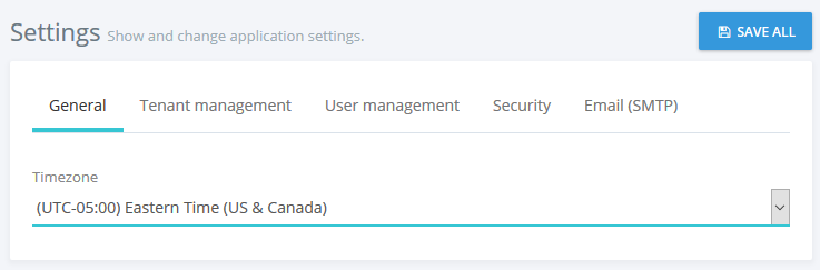 General host settings