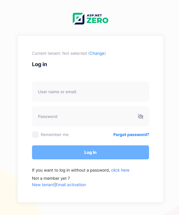 Login as host