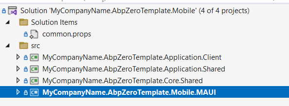 ASP.NET Zero Mobile Solution
