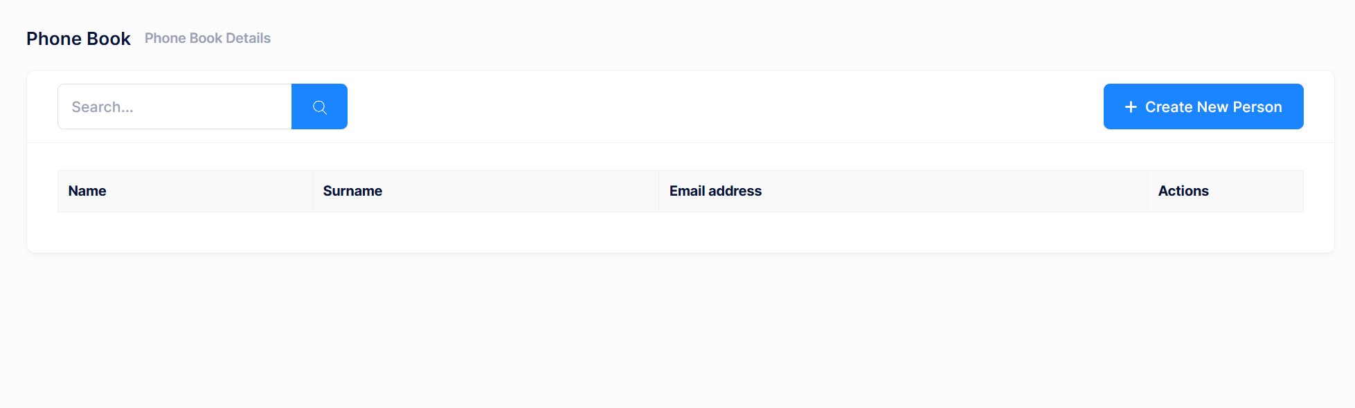 Empty phonebook of new tenant