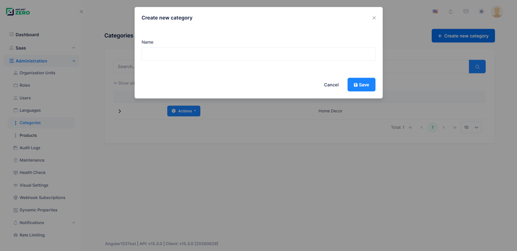 Create child entity from master page