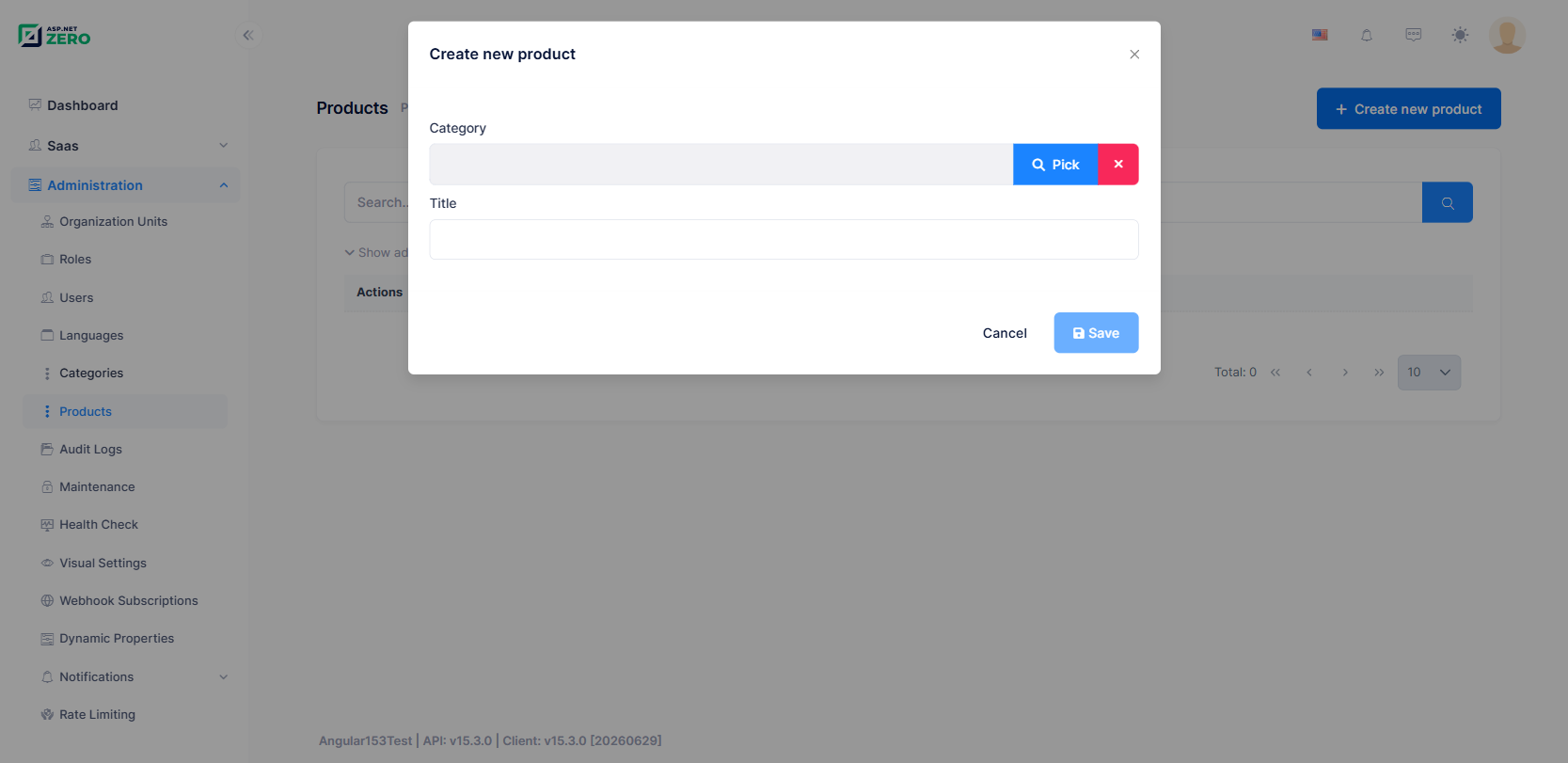 Create child entity from child page
