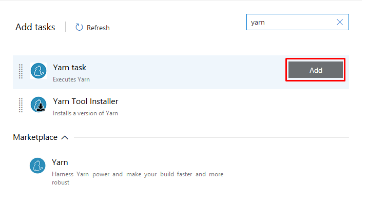 Add yarn task