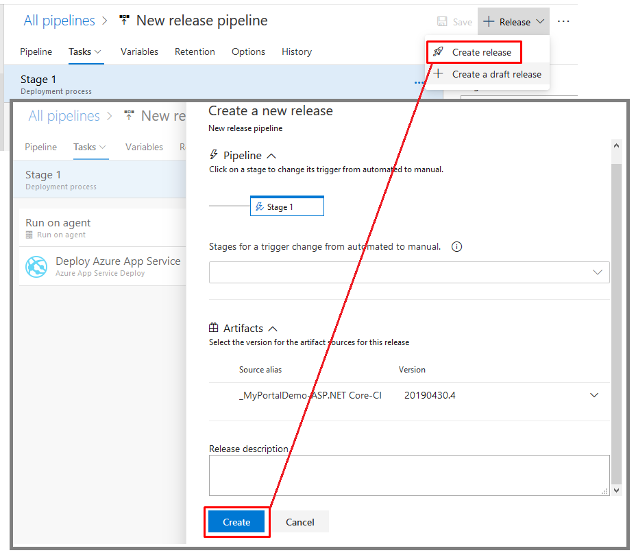 Configure stage