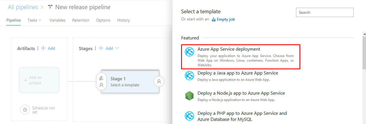 Azure App Service deployment