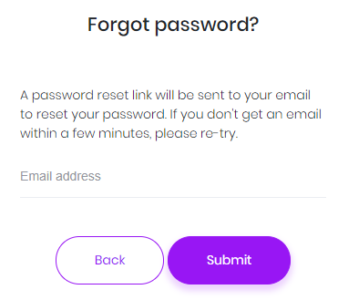 Forgot password