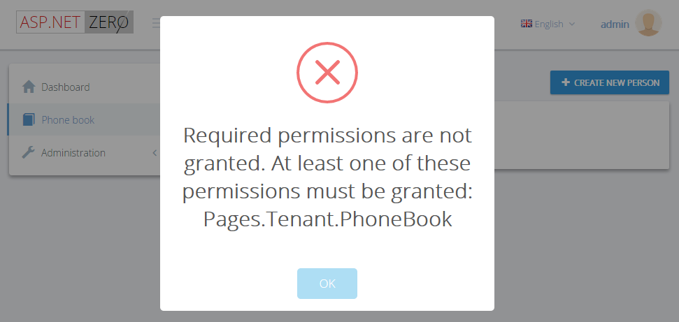 Permission (Authorization) Error