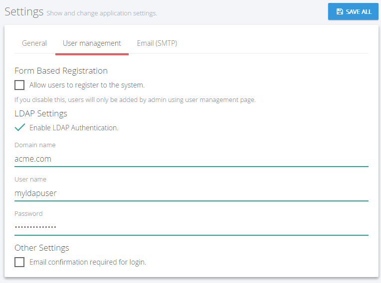 LDAP Settings