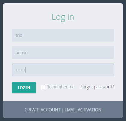 Login as tenant