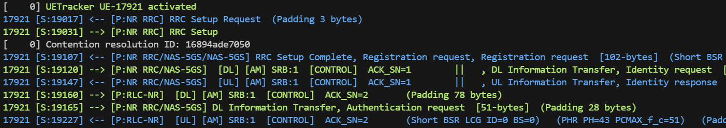 Sniffing Example Output