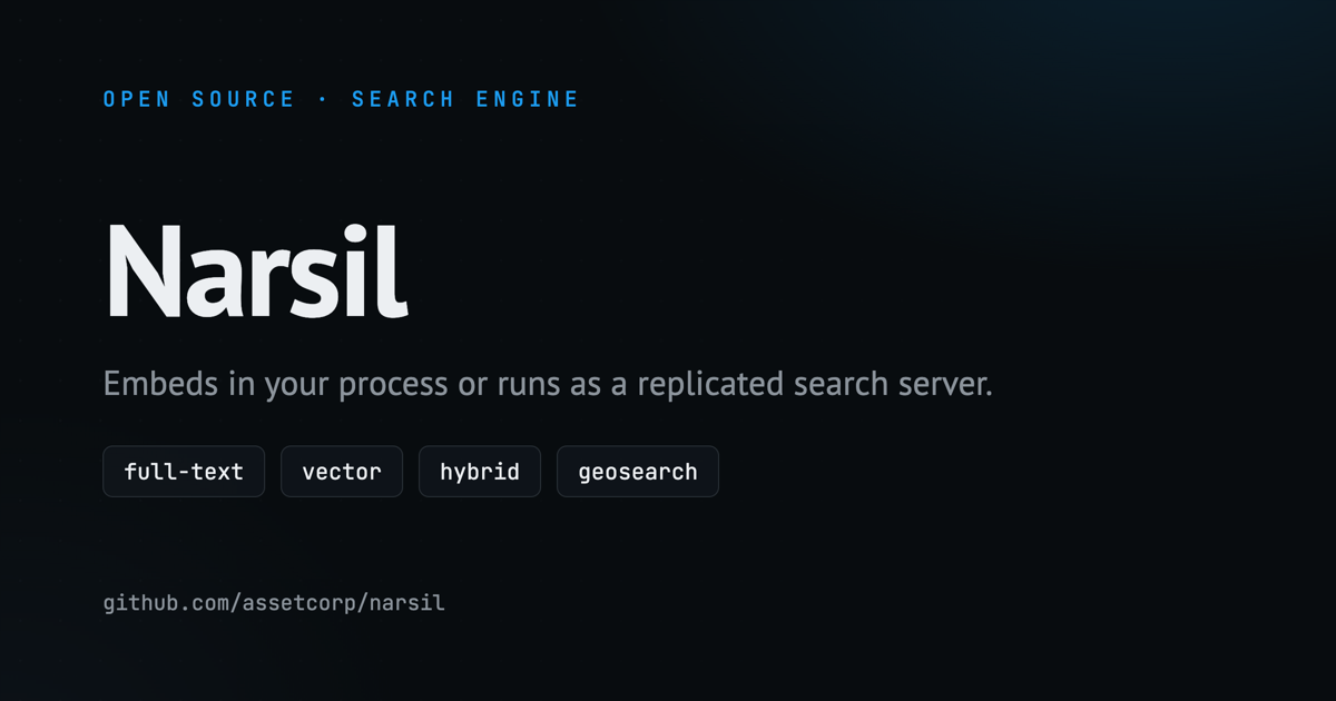 Narsil, a distributed search engine