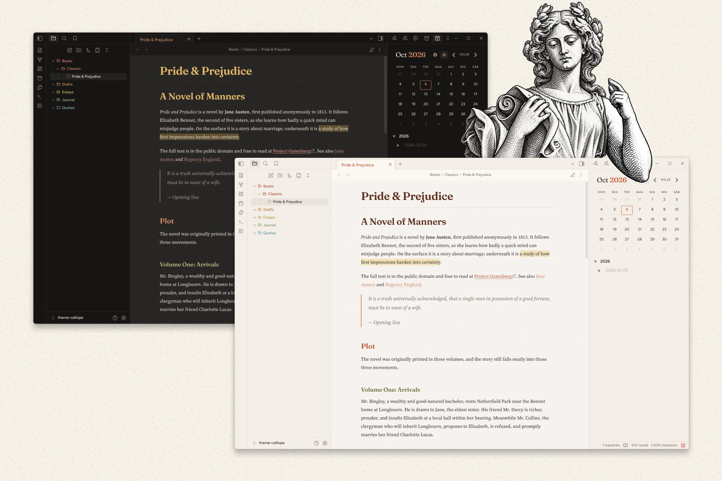 Calliope theme screenshot