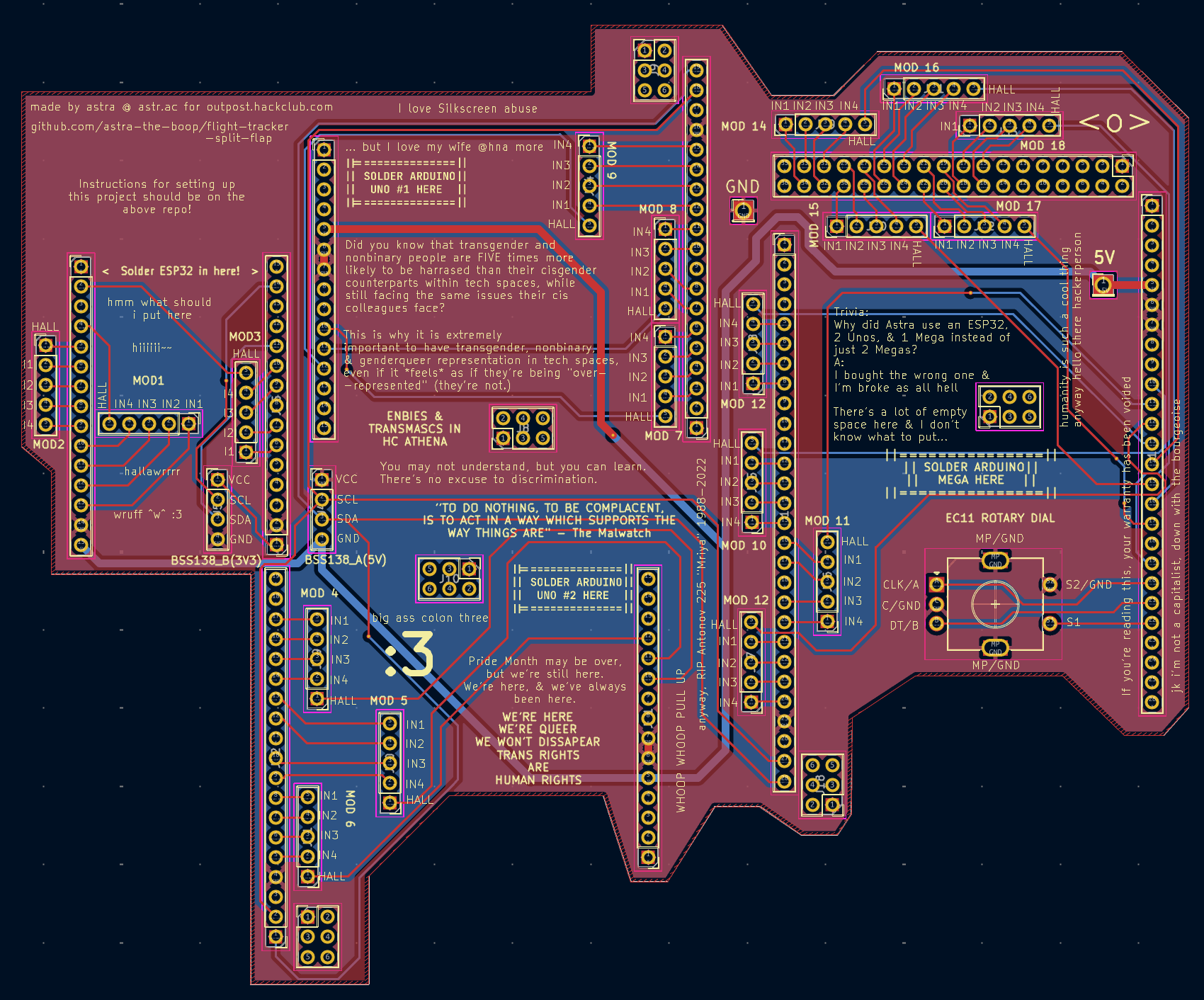 Outpost split flap esp32, from the project README