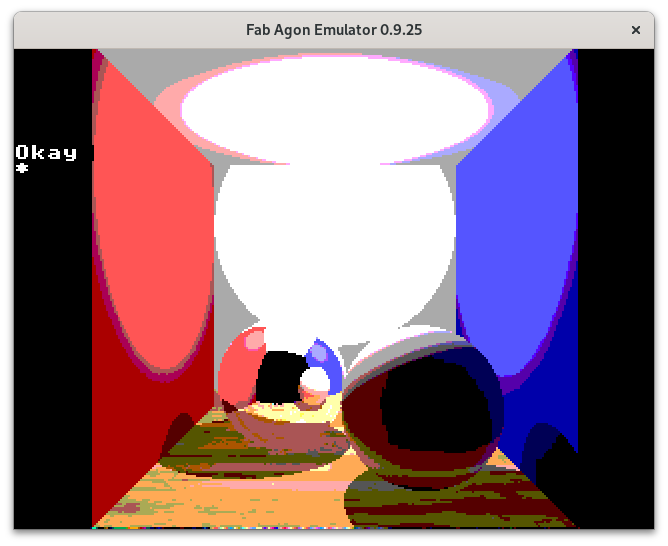 screenshot running in the emulator