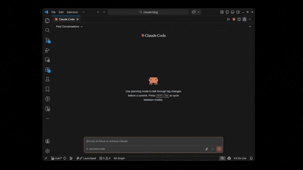 Blog commands demo