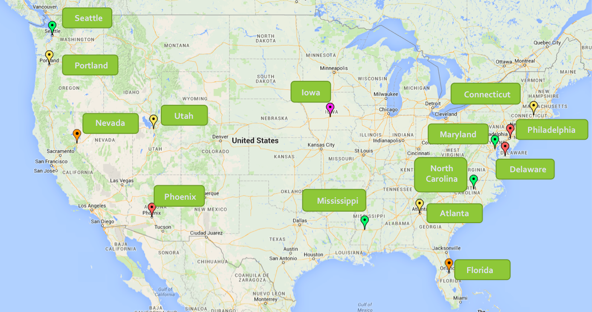 Applications of DTALite/NeXTA in the United States