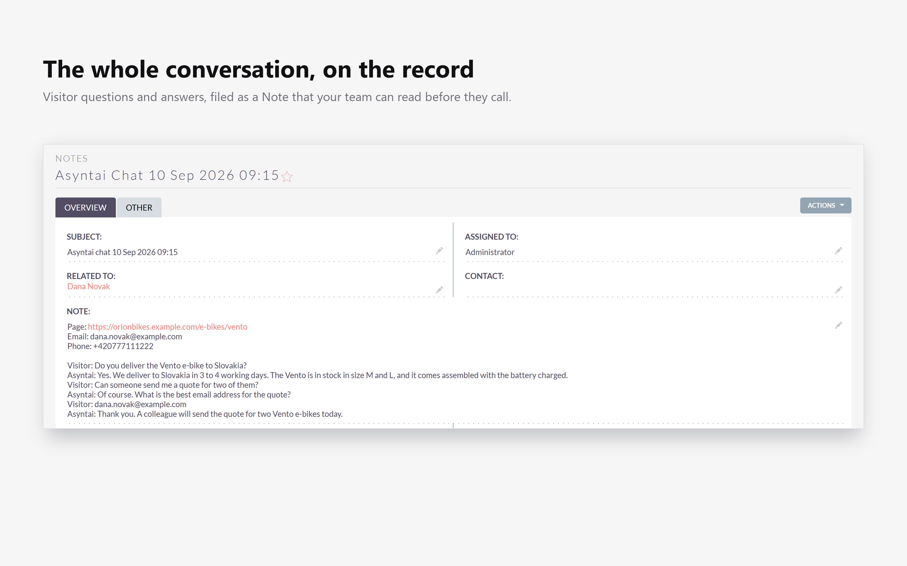 The whole conversation, on the record