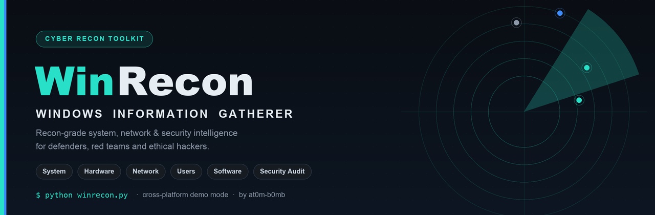 WinRecon — Windows Information Gatherer