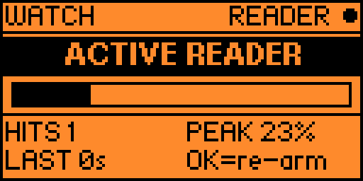 Watch Mode — reader present