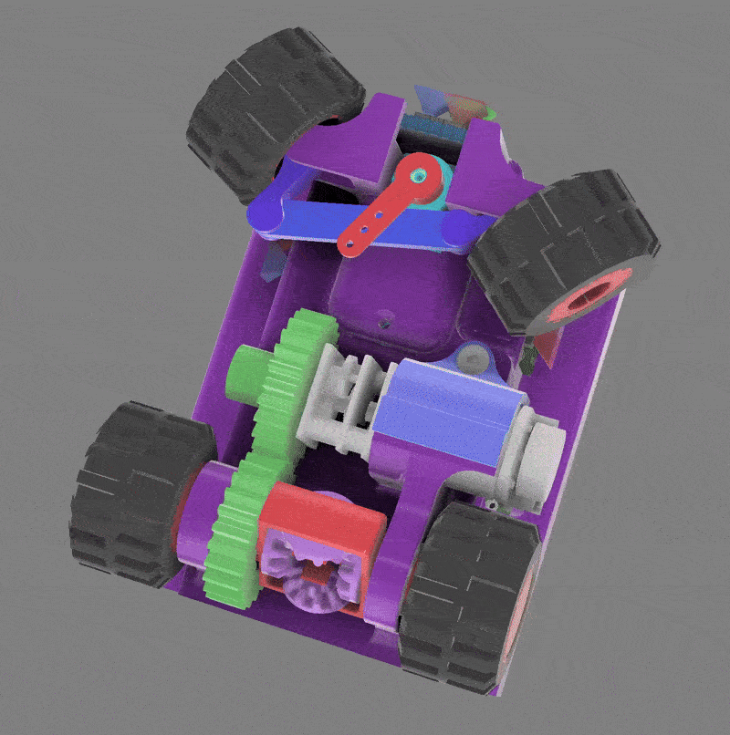 Steering Mechanism Animation