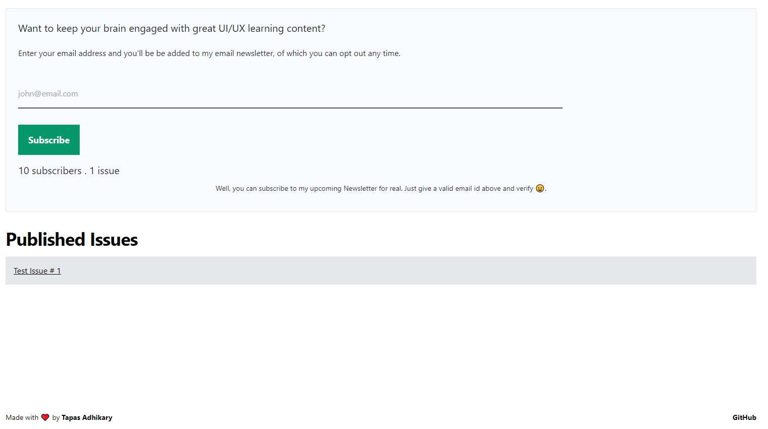 Screenshot of Tailwind Next.js Starter homepage alt text