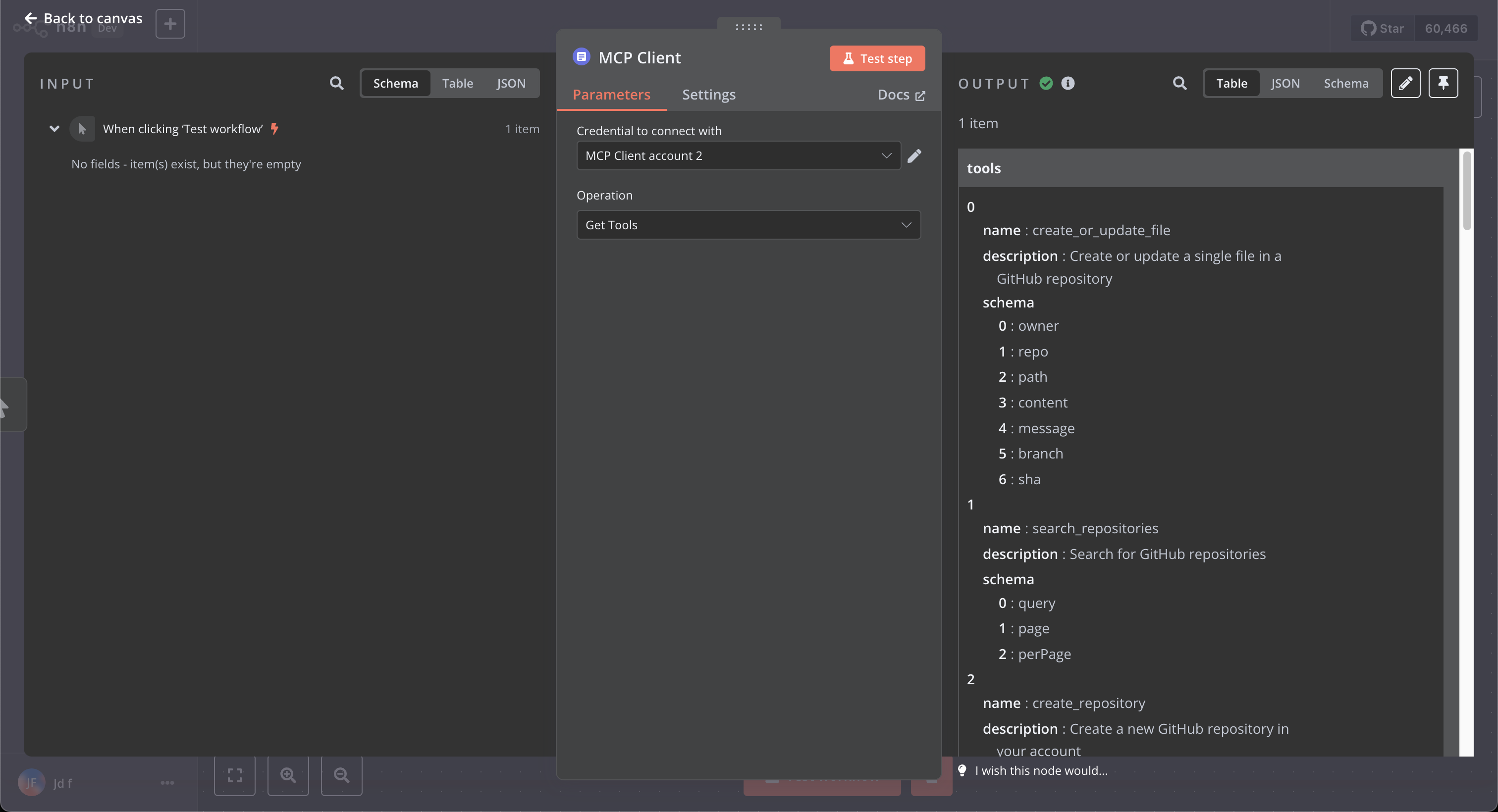 List Tools Example