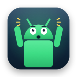 Oh My Android app icon: a surprised Android robot