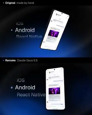 Handmade original and Opus remake shown together