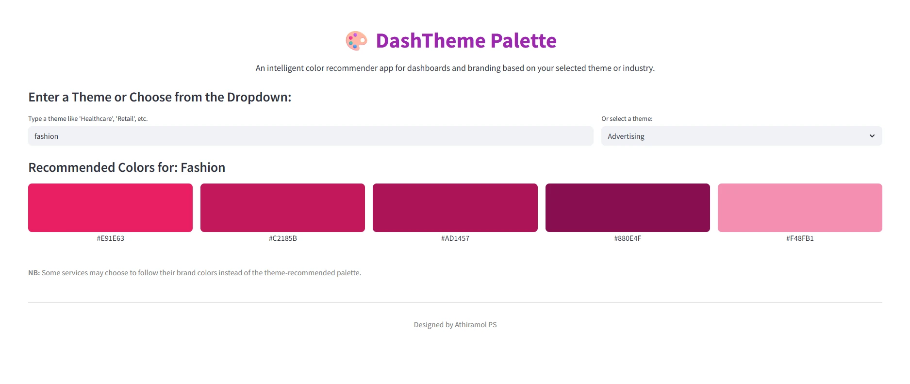 DashTheme Palette
