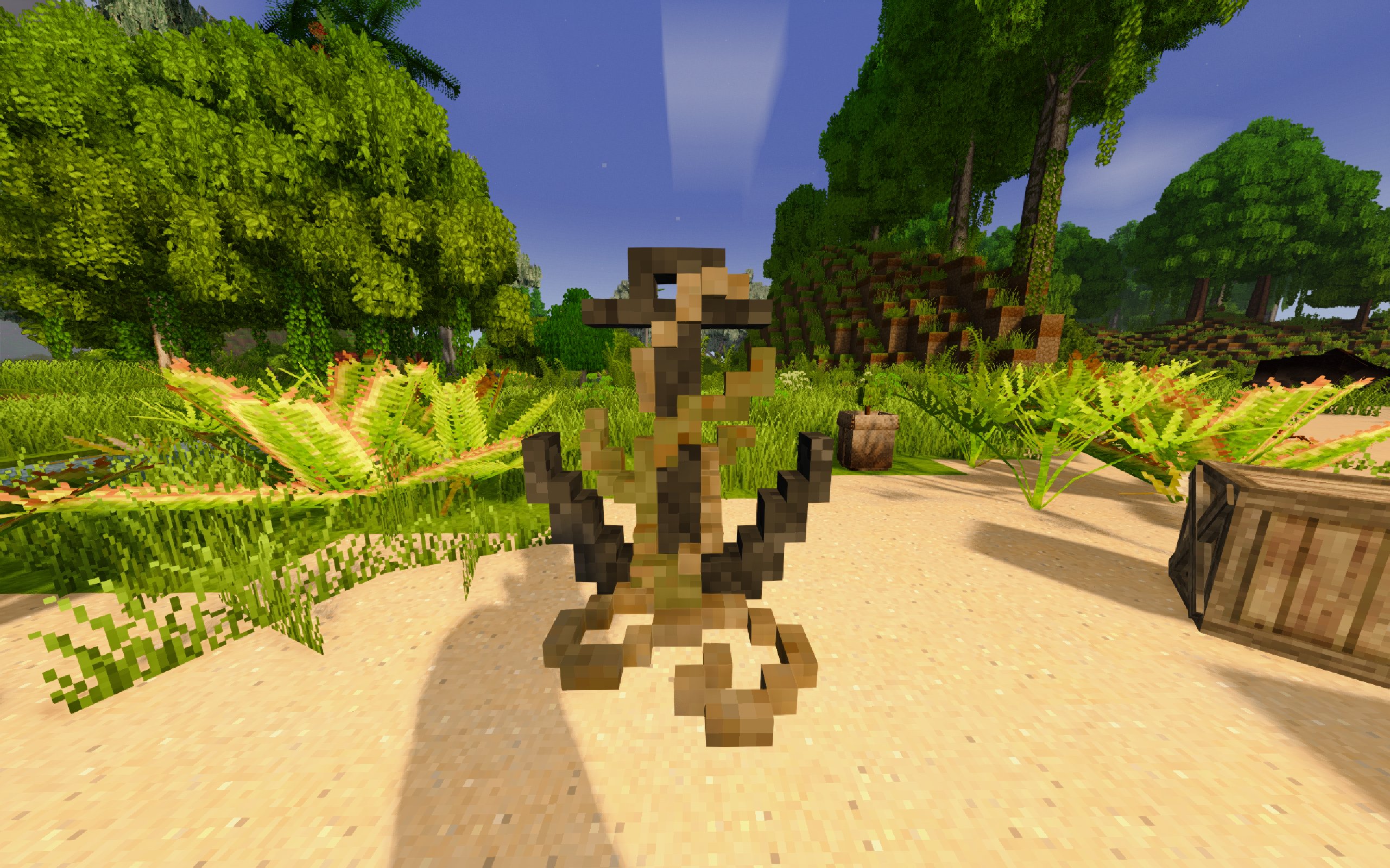 A chiseled anchor