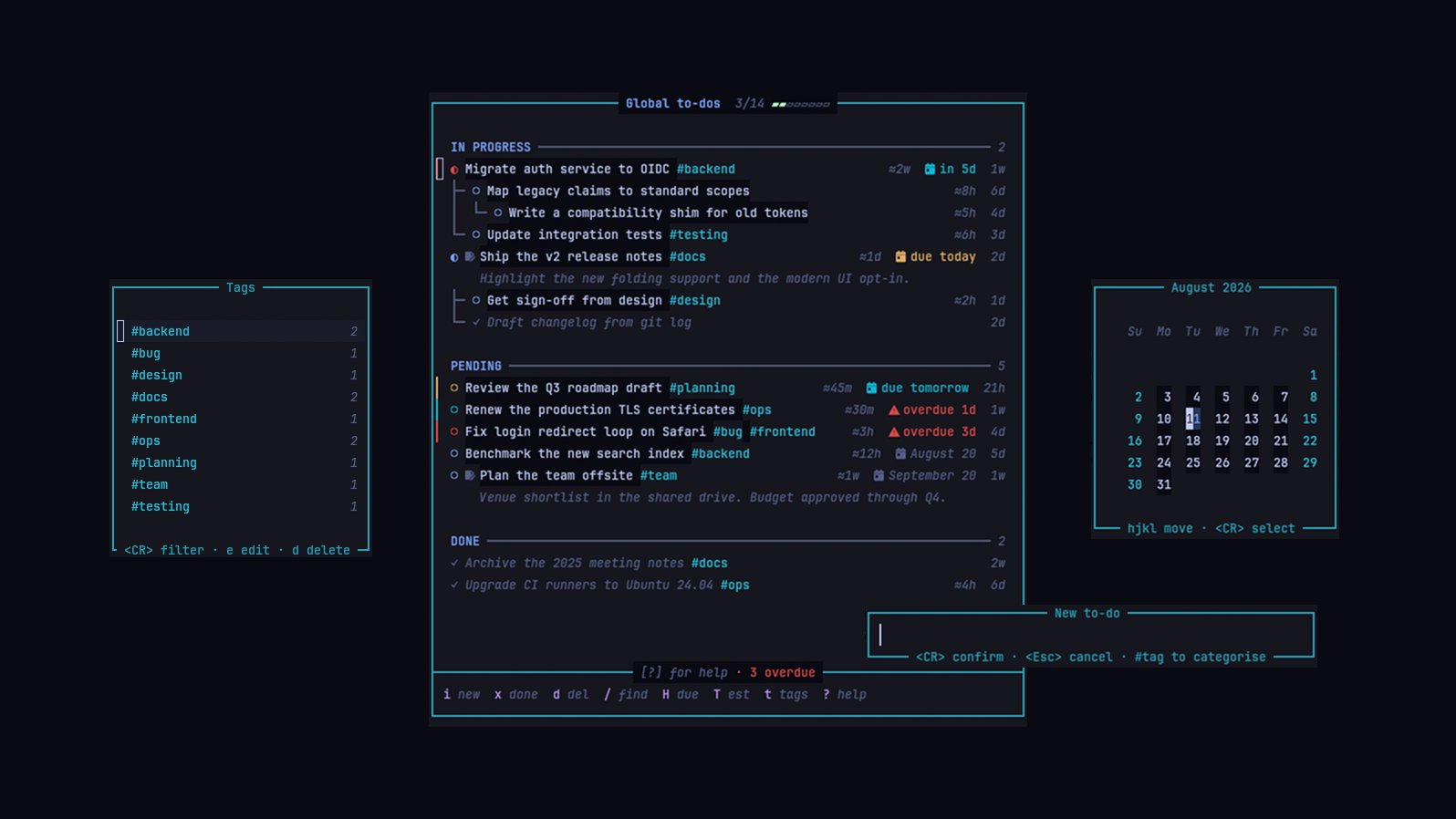 Dooing modern UI