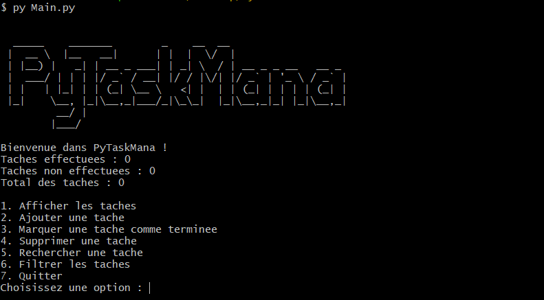 PyTaskMana Screenshot