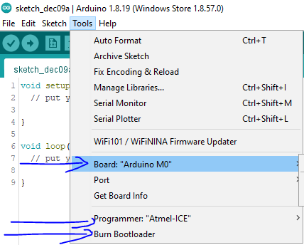SAMD21-breakout, from the project README