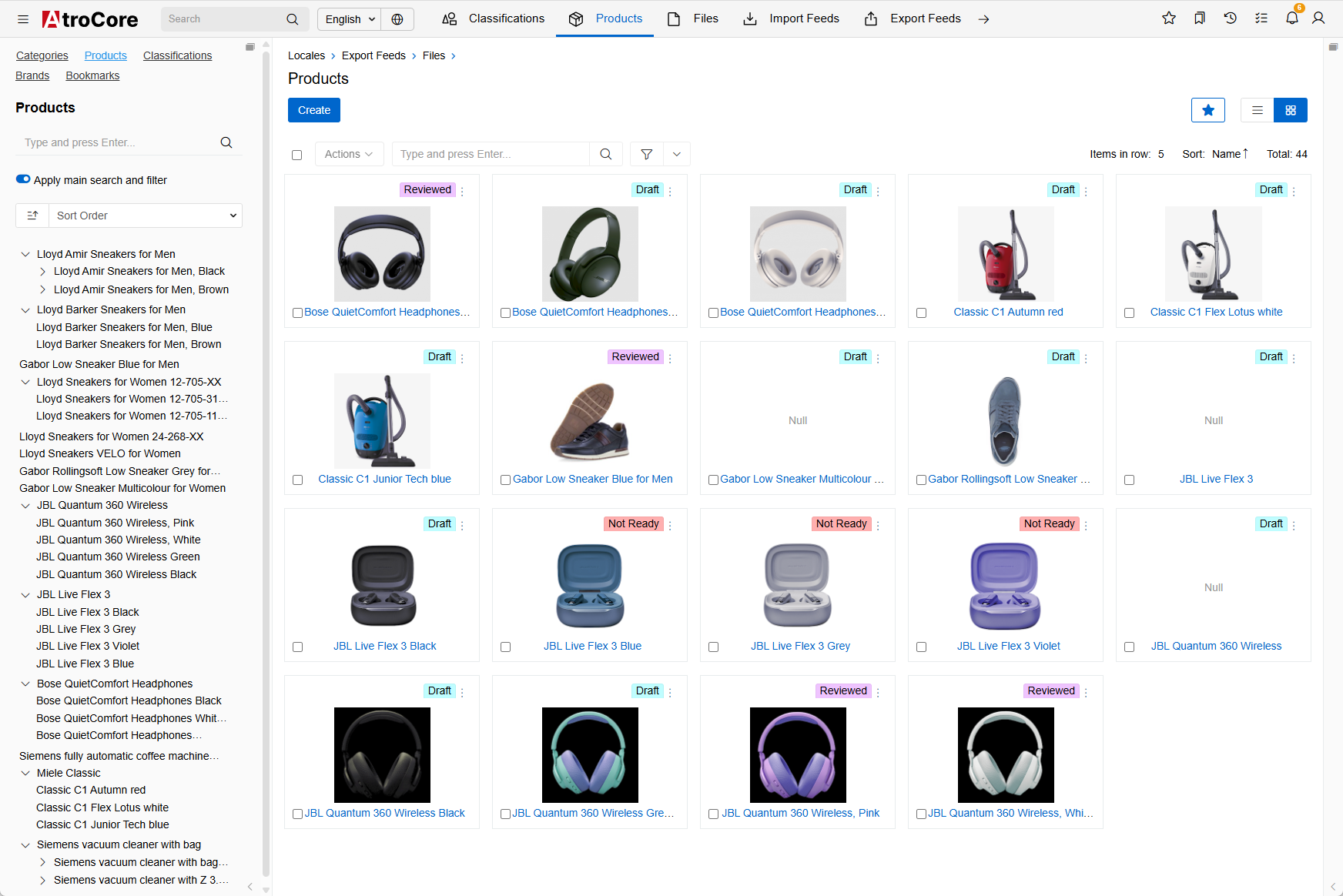 Product Cards