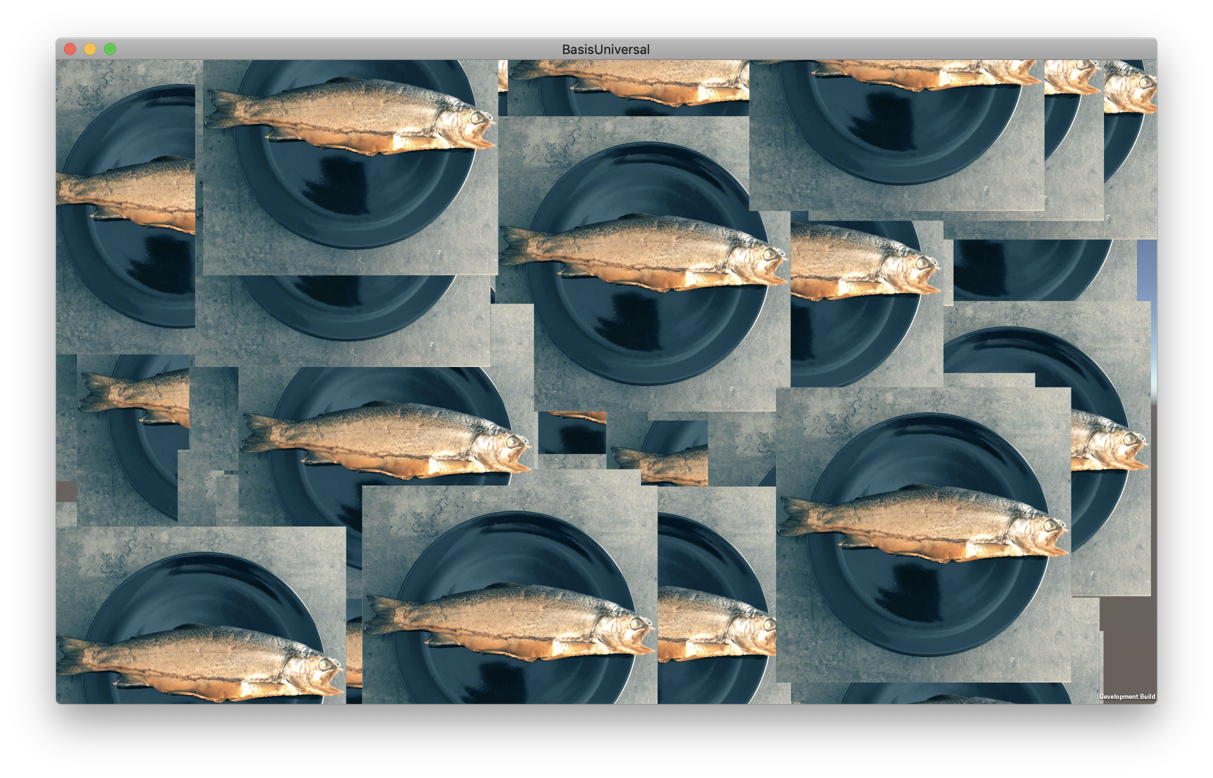Screenshot of loaded fish textures