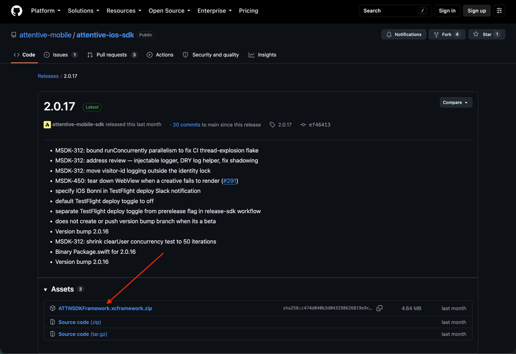 XCFramework integration Step 1