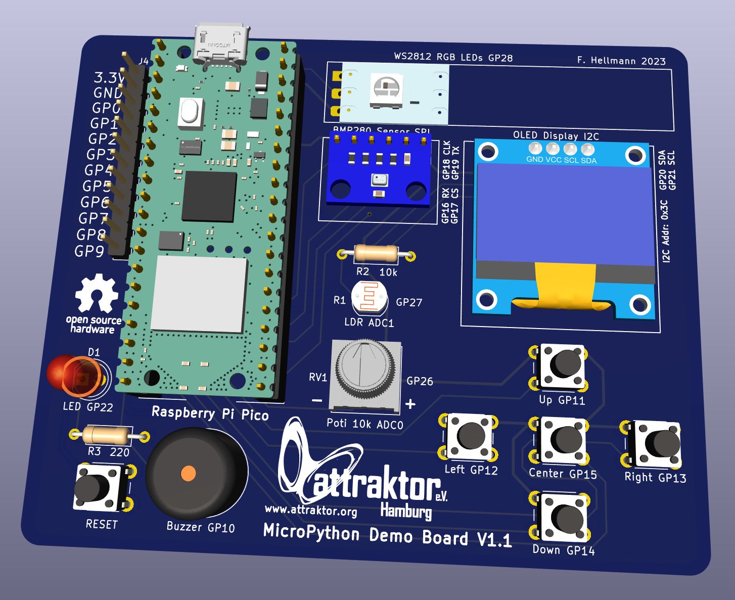 Micropython Demoboard, from the project README