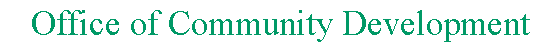 Office of Community Development