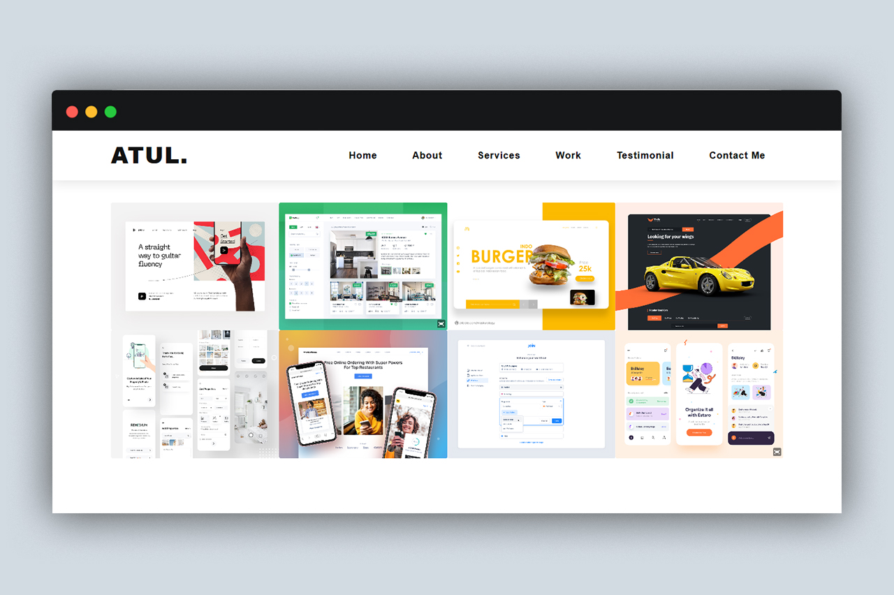 Atul - Portfolio site template