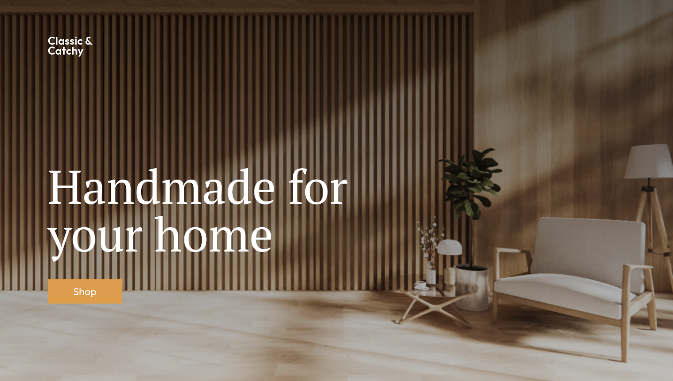 Furniture single page website template