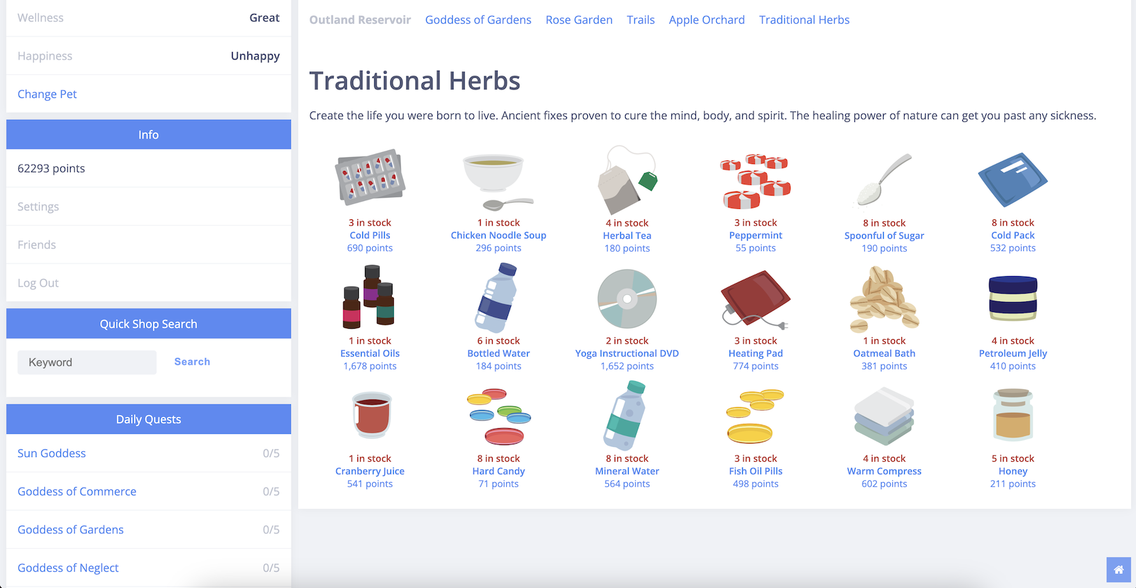 Screenshot 2 - Shop Page